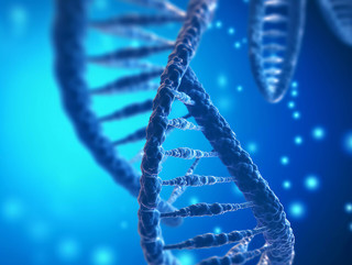 医疗健康医疗科技生物科技三维蓝色毛绒感DNA分子